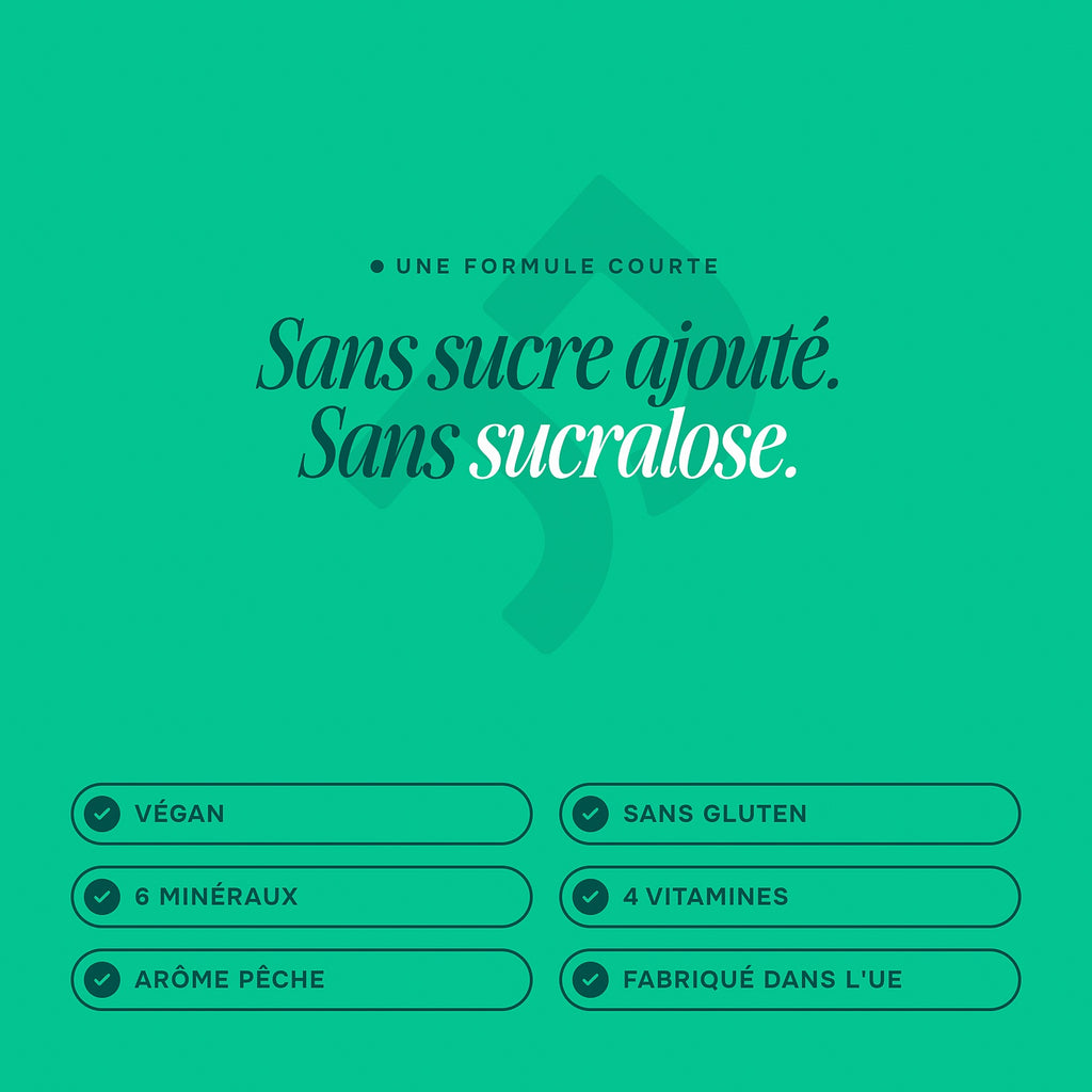 Une formule courte : sans sucre ajouté, sans sucralose