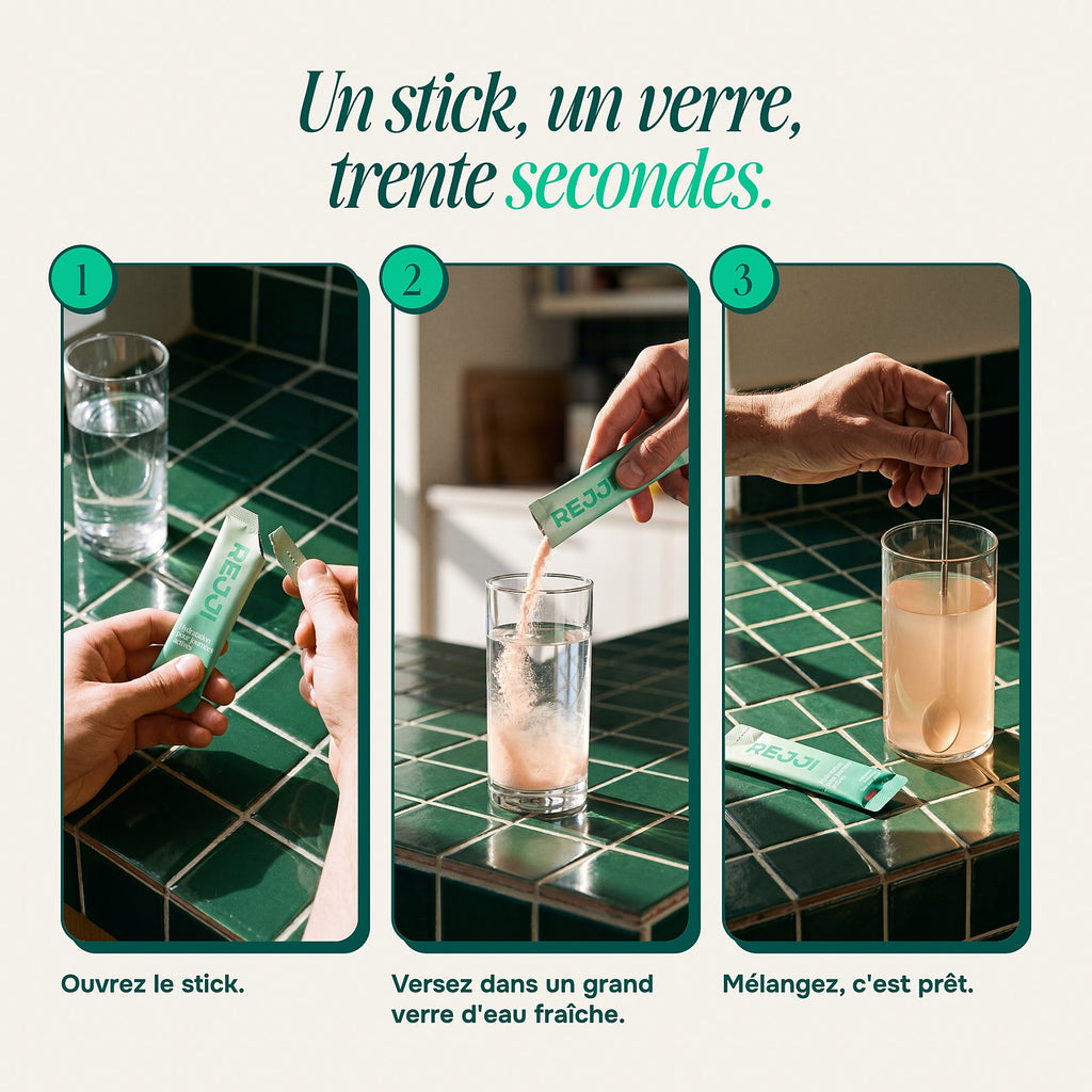 Un stick, un verre, trente secondes : ouvrir, verser, mélanger